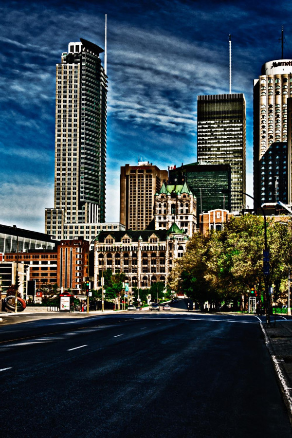 La rue Peel à Montréal