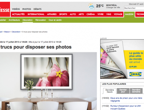 5 trucs pour disposer ses photos [ FRENCH NEWSPAPER ARTICLE ]