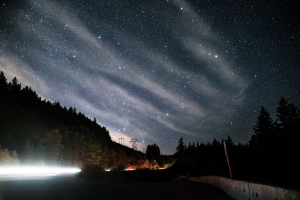 Route sous les étoiles