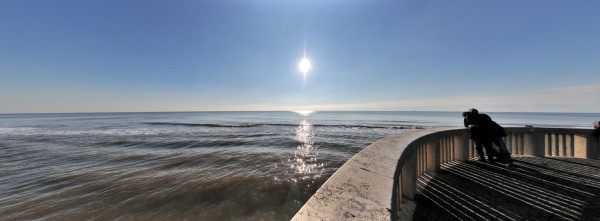 Tramonto alla Rotonda di Ostia