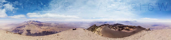 Au sommet d'un volcan