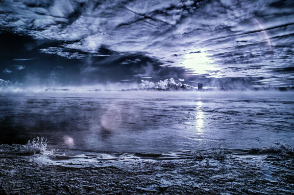 Brume de mer, berges de LaSalle